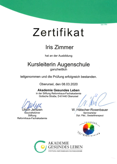 Augenschule Lehrgang DSB